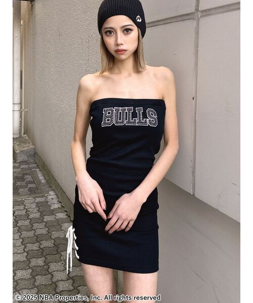 新品　GYDA NBA ワンピース GYDA ワンピース NBA SIDEレースアップベアワンピース