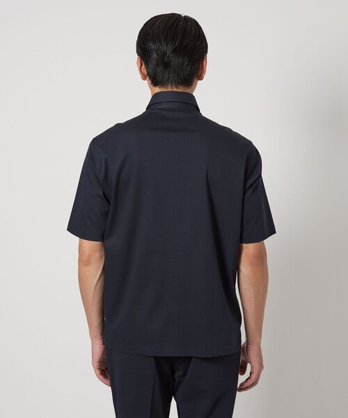 green label relaxing ポロシャツ A/S ポンチ カッタウェイ -汗