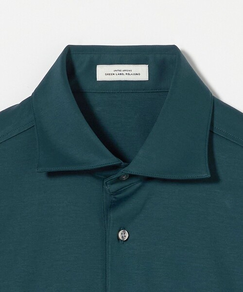 green label relaxing ポロシャツ A/S ポンチ カッタウェイ -汗