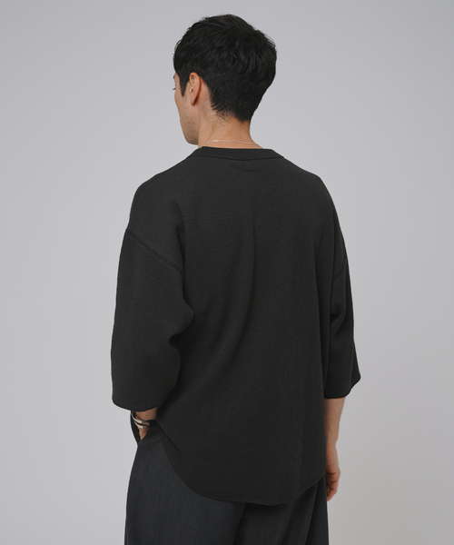 ETS.MATERIAUX / マテリオ モールスキン 黒 サイズM Ets.MATERIAUX tシャツ ETS.MATERIAUX(マテリオ) サーマル T