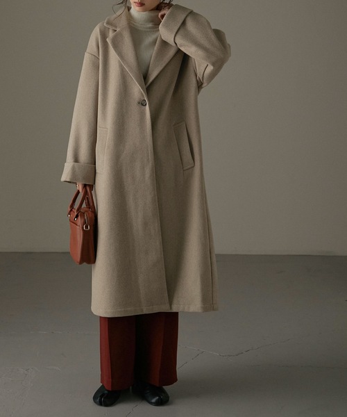 「Fashion Letter」 チェスターコート M ブラウン レディース_画像3