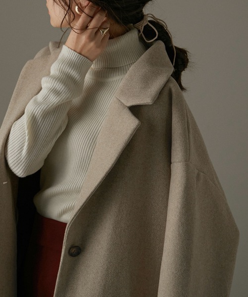 「Fashion Letter」 チェスターコート M ブラウン レディース_画像5