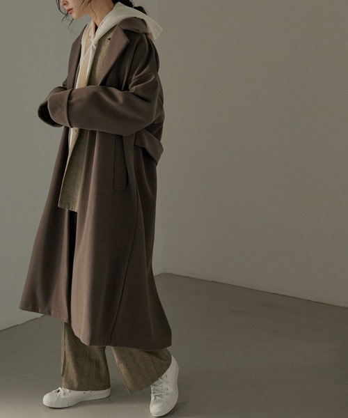 「Fashion Letter」 チェスターコート M ブラウン レディース_画像7