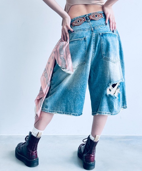 Y2K SYNAPSE FACTORY ジーンズ デニム デニムパンツ 「ダメージ