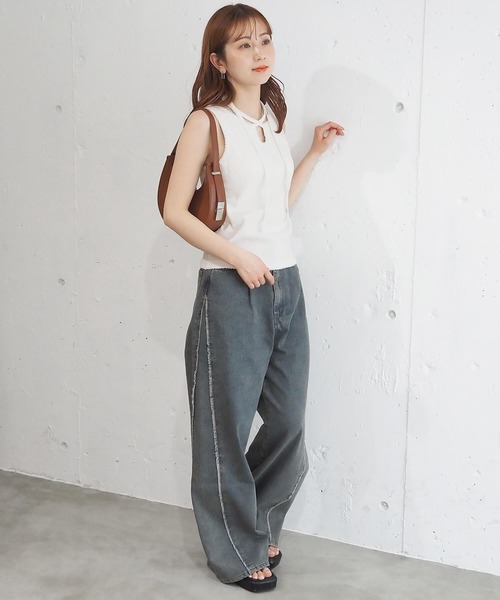 tiptop（ティップトップ） タンクトップ ノースリーブ テレコ