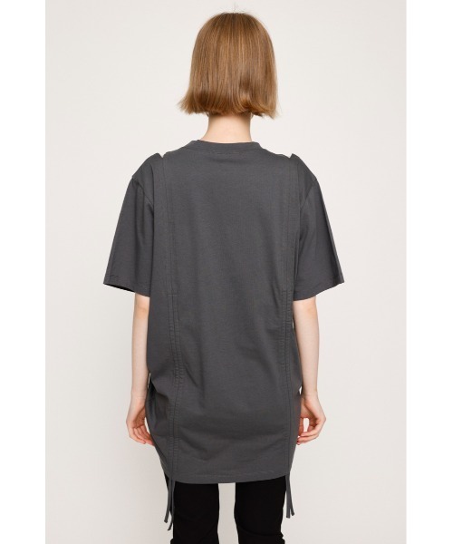 tシャツ STEPHEM SHIRRING T/SH ステファン シャーリング Tシャツ 半袖 夏服 レディース SLY tシャツ STEPHEM SHIRRING T/SH ステファン シャーリング T