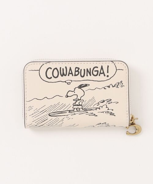 すぐにお届け●COACH X PEANUTS●ジップ カード ケース PEANUTS カードケース 「COACH X PEANUTS」スモール ジップ