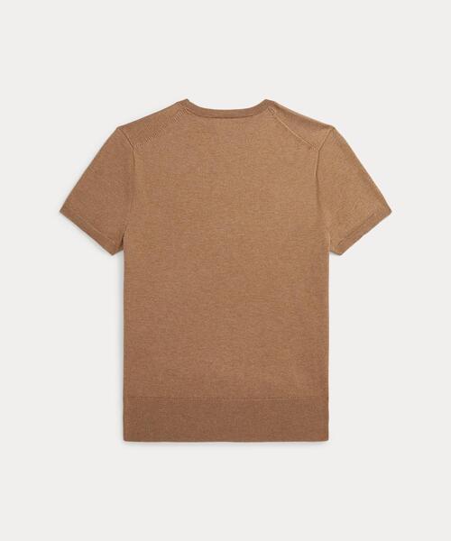 【希少カラー ソフトベージュ】 ラルフローレン 半袖ニット　NO3288 Ralph Lauren - 【希少カラー ソフトベージュ】 ラルフローレン