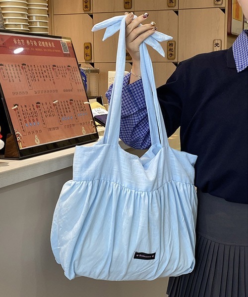 Ressaca（レサーカ） トートバッグ プリーツリボンハンドルトート