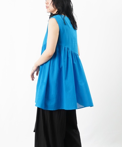 ブラウス シャツ LC/LLL ティアードチュニック レディース LADY LUCK LUCA tシャツ LC/LLL ノースリーブティアード