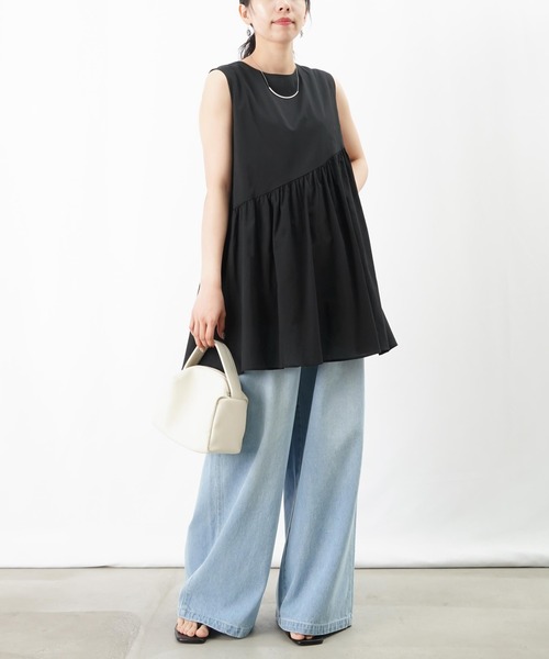 ブラウス シャツ LC/LLL ティアードチュニック レディース LADY LUCK LUCA ブラウス シャツ LC/LLL ティアードチュニック