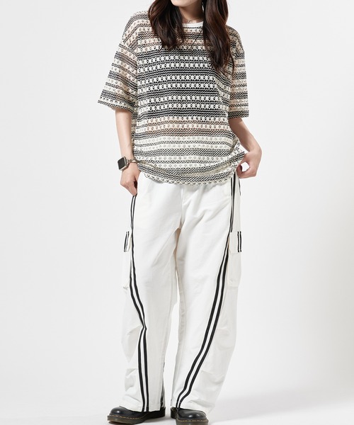 Theater code カーゴパンツ Cargo Wide Line Pants/ワイドカーゴライン