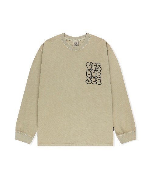 [YESEYESEE] Tシャツ 長袖 C-Logo Pigment L/S (3color) YESEYESEE tシャツ C-Logo Pigment L/S メンズ レディース