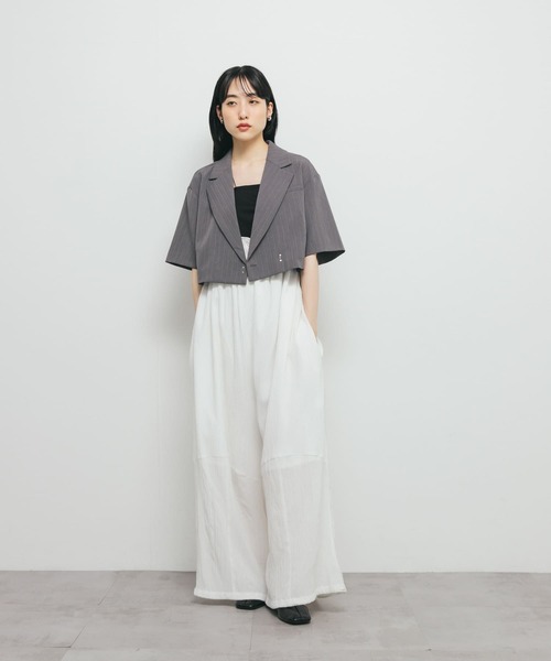 KBF（ケービーエフ） コート アウター ストライプショートジャケット