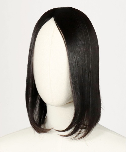 FONTINE ブラックロングウィッグ　ヘアピース エクステ ワンタッチ ヘアピース 部分ウィッグ ボリューム ロング