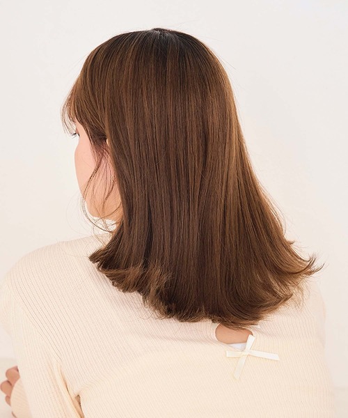 【未使用】ゆるウェーブ　ロングヘアピース　ブラウン LINEASTORIA ウィッグ エクステ 「ヘアピース」ヘアピース natural前髪