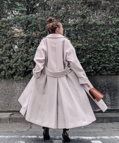 「rienda」 チェスターコート SMALL ブラック レディース_画像2