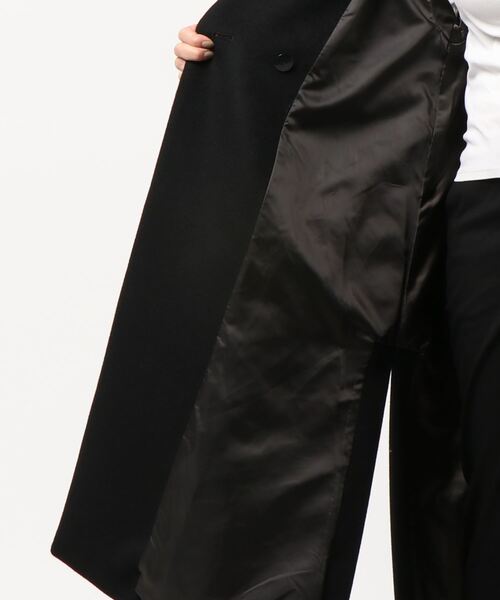 「rienda」 チェスターコート SMALL ブラック レディース_画像5