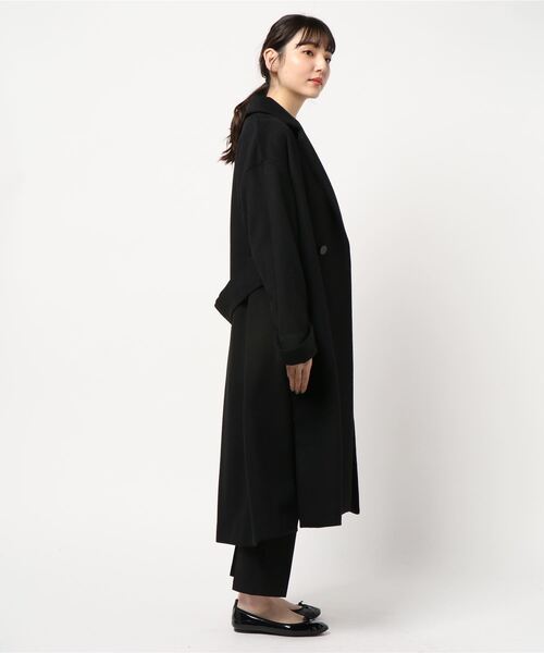 「rienda」 チェスターコート SMALL ブラック レディース_画像6
