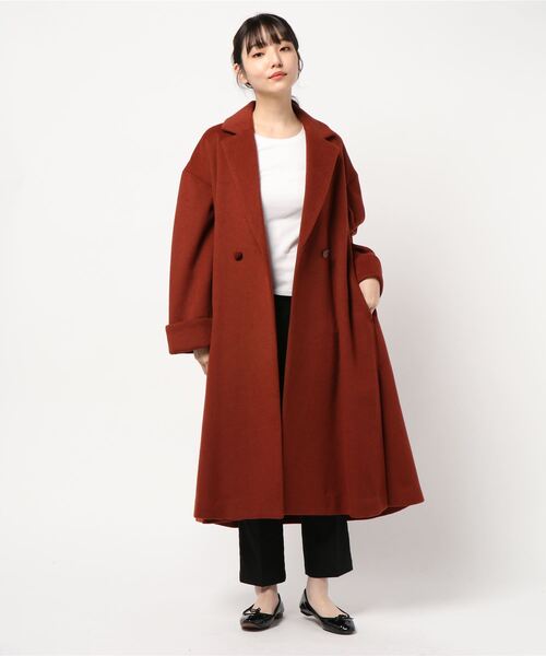 「rienda」 チェスターコート SMALL ブラック レディース_画像8