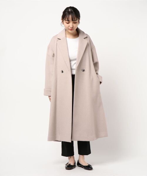 「rienda」 チェスターコート SMALL ブラック レディース_画像9