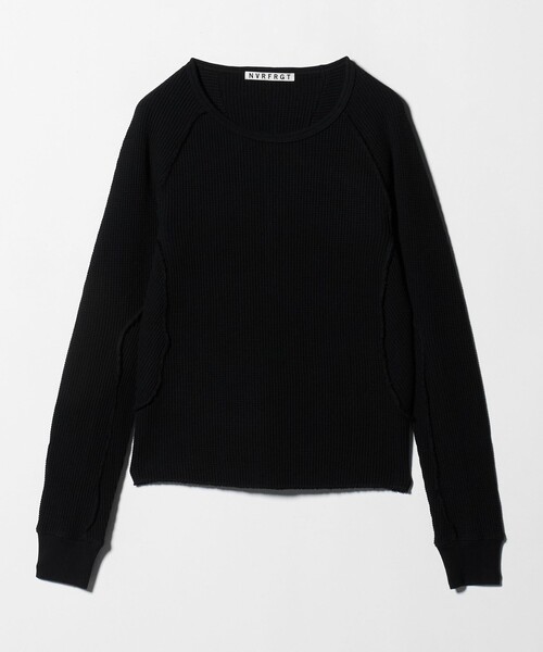 NVRFRGT tシャツ 「NVRFRGT」ワッフル サーマル ロングスリーブ