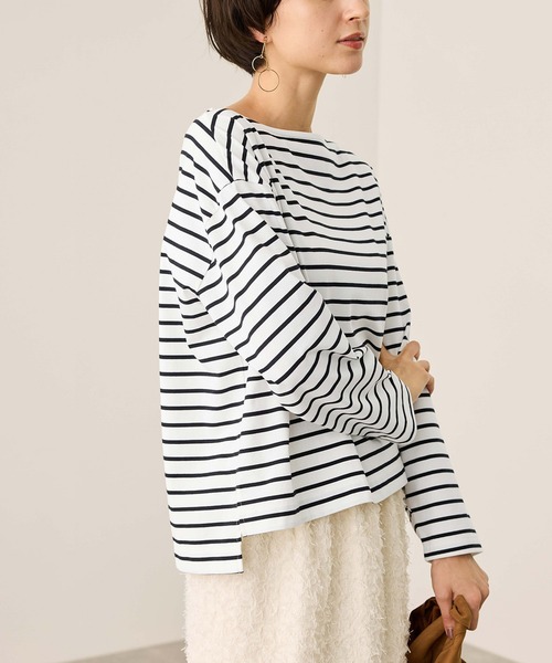 ROPE' PICNIC（ロペ ピクニック） tシャツ ボックスシルエットボーダー