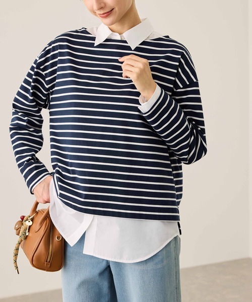 コグ ザ ビッグスモーク ANA TOP ボーダー カットソー Tシャツ コグ ザ ビッグスモーク COGTHEBIGSMOKE ANA TOP ボーダー カットソー