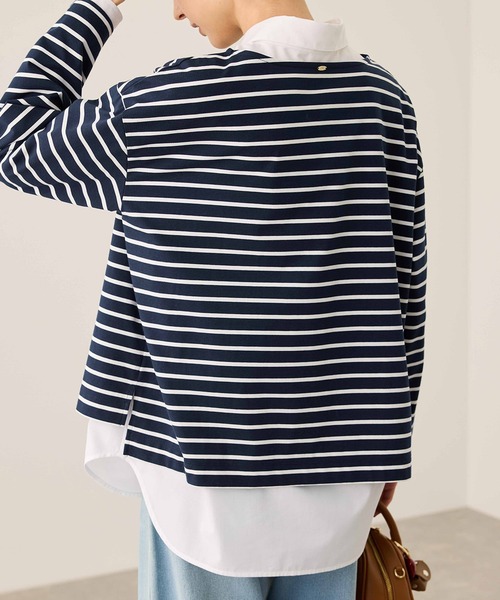 ROPE' PICNIC（ロペ ピクニック） tシャツ ボックスシルエットボーダー