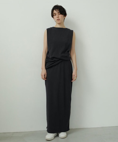 ETRE TOKYO 新作 完売センターシームIラインスカート ブラック M SNAP