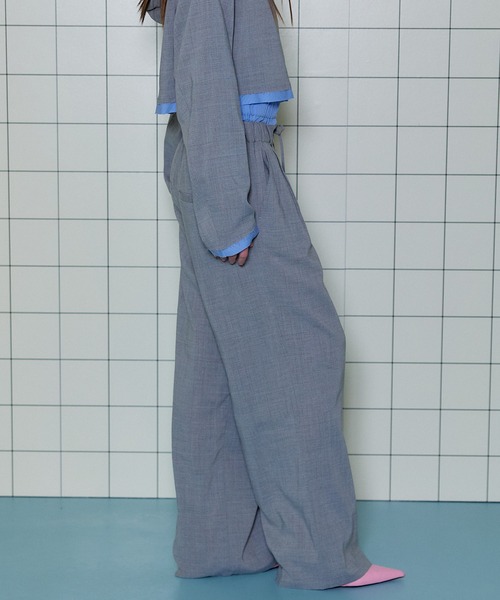 MAISON SPECIAL（メゾンスペシャル） スラックス 38 グレー レディース