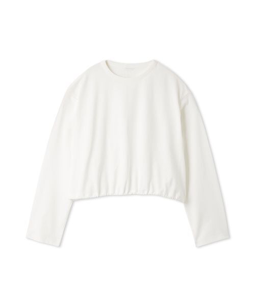 Mila Owen（ミラオーウェン） tシャツ ショート丈ドロストロンT