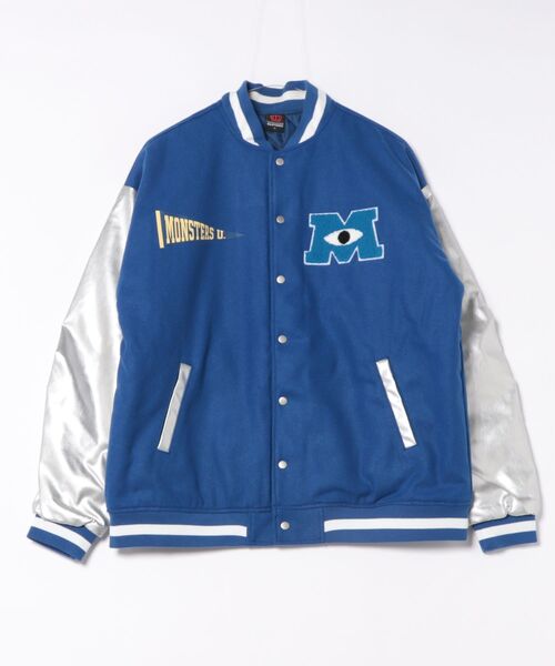 限定品 AVIREX×DISNEY ミッキー スタジャン 袖レザー ワッペン L