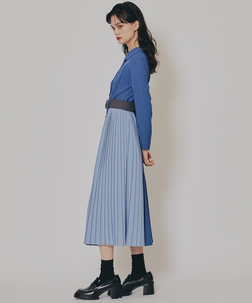 REDYAZEL（レディアゼル） ワンピース バイカラープリーツトレンチ