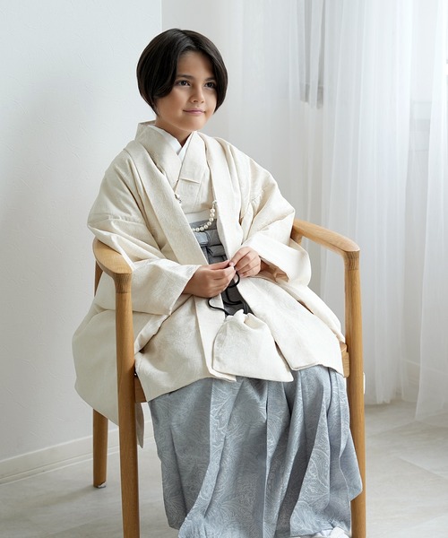 utatane 着物 七五三3歳用被布コートセット 男の子 ジャガード
