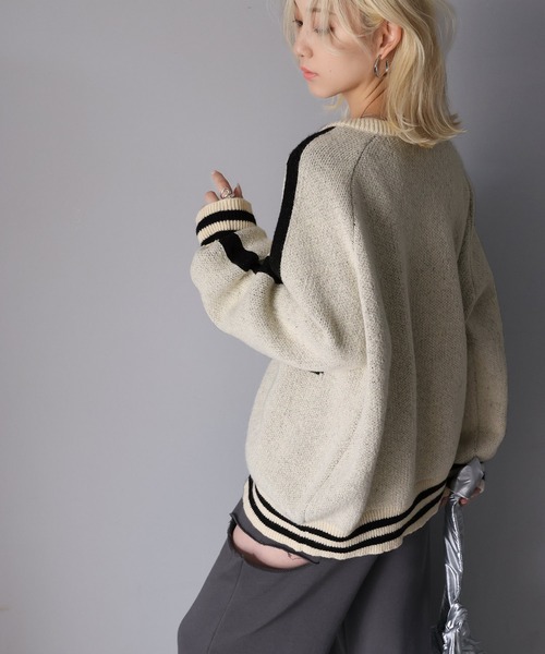 「Java」 ジップアップブルゾン LARGE アイボリー レディース_画像4