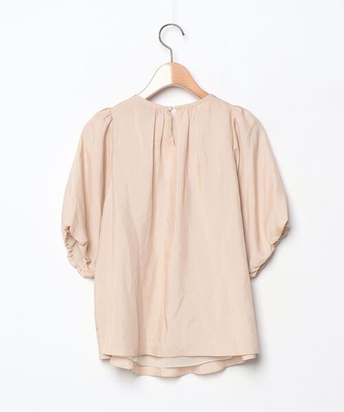 「Demi-Luxe BEAMS」 半袖ブラウス 36 ベージュ レディース_画像2