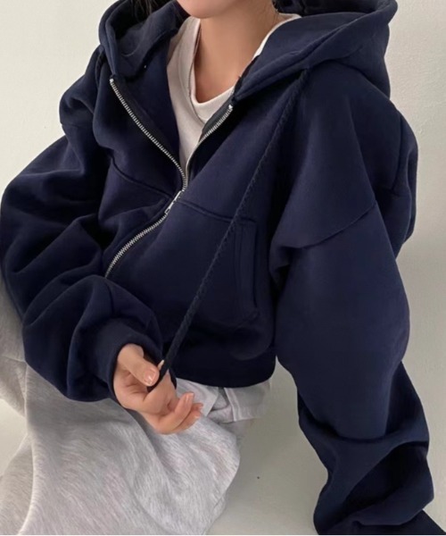 パーカー short zip hoodies レディース : ZOZOTOWN Yahoo!店 - 通販