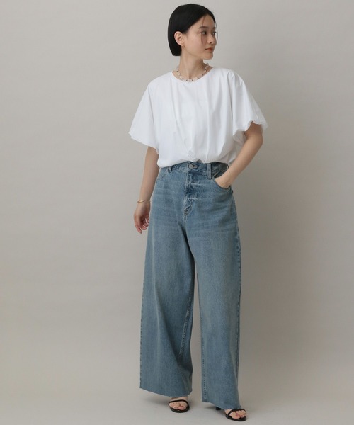 「A part by」 半袖カットソー FREE オフホワイト レディース_画像4