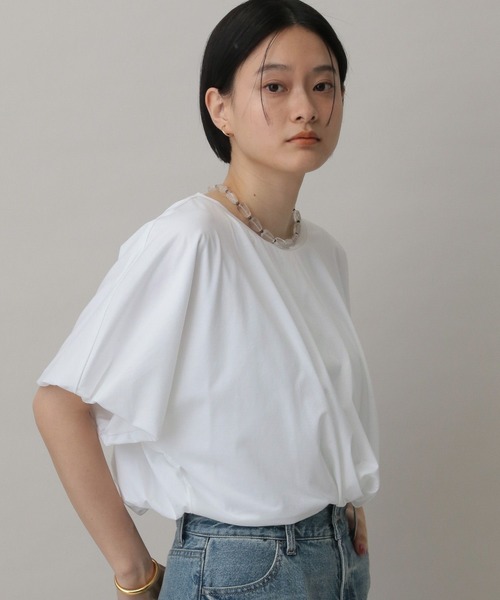 「A part by」 半袖カットソー FREE オフホワイト レディース_画像6