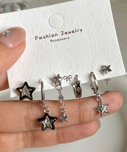 NO WAY ピアス /Bz/モチーフピアス6点セット/6点セット（RZ
