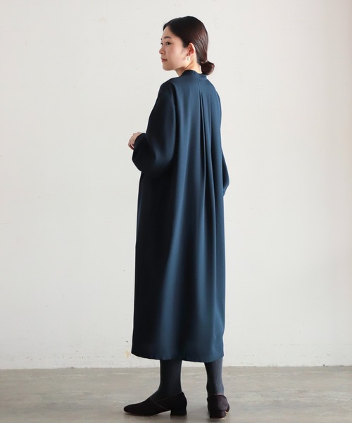 「NOMBRE IMPAIR」 半袖ワンピース FREE ブルー レディース_画像4