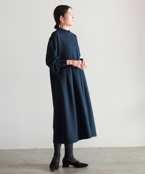 「NOMBRE IMPAIR」 半袖ワンピース FREE ブルー レディース_画像6