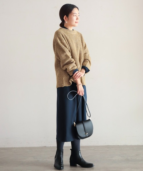 「NOMBRE IMPAIR」 半袖ワンピース FREE ブルー レディース_画像7