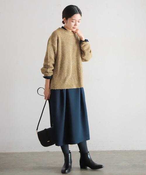 「NOMBRE IMPAIR」 半袖ワンピース FREE ブルー レディース_画像9