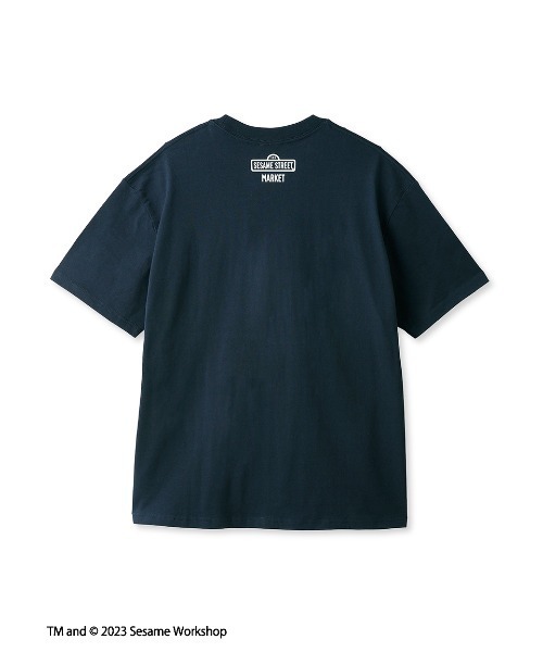 「SESAME STREET」 半袖Tシャツ MEDIUM ネイビー レディース_画像3