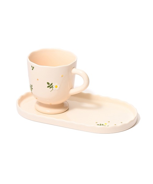 Francfranc（フランフラン） 食器 フルーロン カフェセット アイボリー