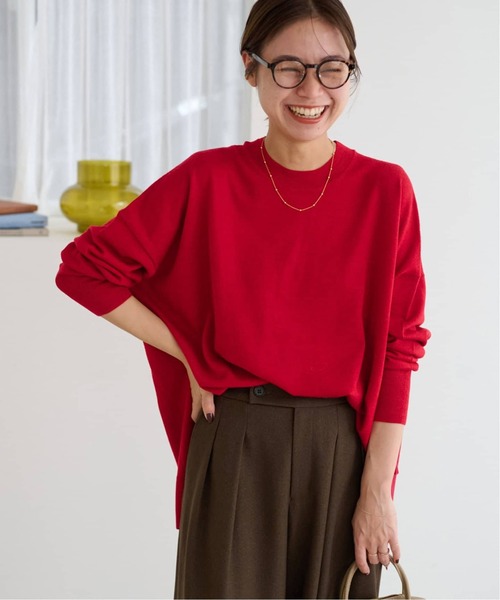 【2025AW】relume BiellaYarnワイドクルーネックニット JOURNAL STANDARD relume（ジャーナルスタンダード レリューム