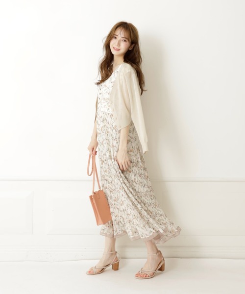 「Rirandture」 ノースリーブワンピース 1 オフホワイト レディース_画像3