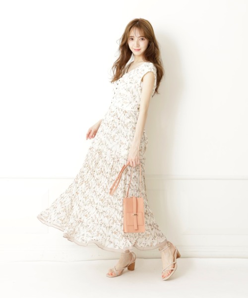 「Rirandture」 ノースリーブワンピース 1 オフホワイト レディース_画像4